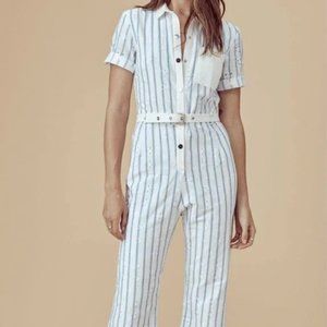 For Love and Lemons Striped Hermosa Jumpsuit